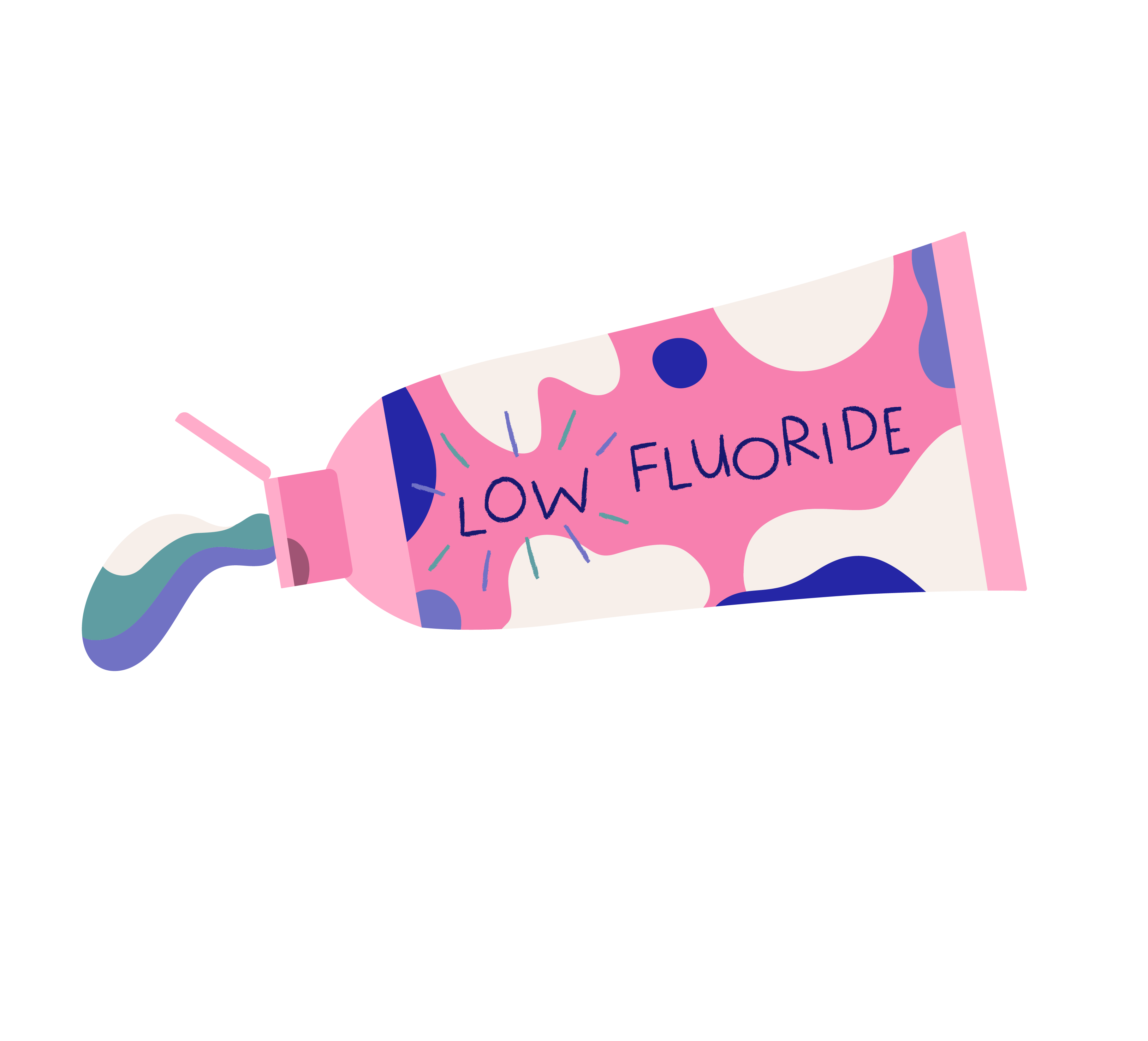 Low fluoride toothpaste infographic