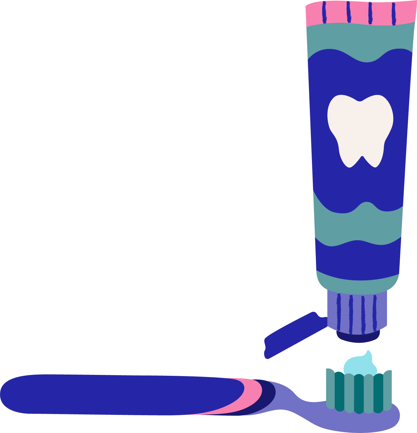 Toothbrush and paste